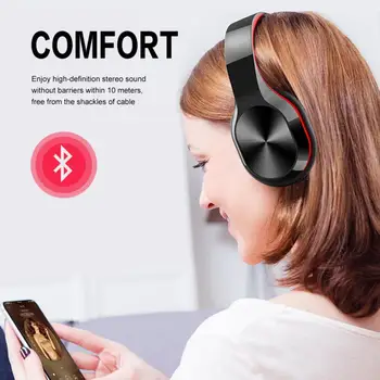 1gb T5 HiFi Aktīvās Trokšņu Slāpēšanas Bezvadu Bluetooth 5.0 Pārnēsājamās Austiņas Austiņas ar mic, lai mobilephones mūzika