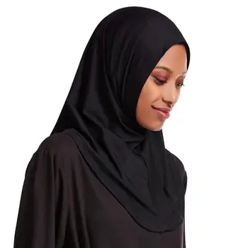 1pc Pilnībā Segtu Ātrāk Šalle Hijab Caps Musulmaņu Turban Cepure Sievietēm Islāma Underscarf Sunīti Stabilu Kravu Kakla, Galvas HIJAB CAGOULE
