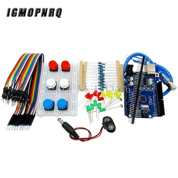 1set Starter Kit UNO R3 mini Breadboard LED jumper wire pogu rduino compatile