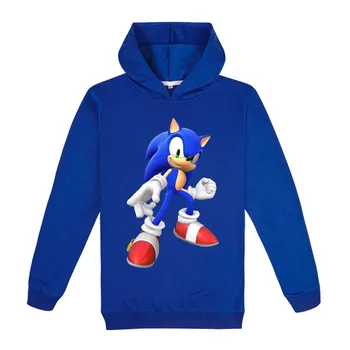 2-16Y 2020. gada Rudenī Sonic Ezis Hoodies Bērniem Japāņu Anime Džemperis Zēniem sporta Krekls Toddler Meitenes Gadījuma Streetwear Hoody 27923