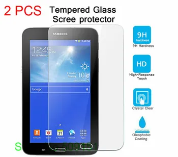 2 GAB 9H Premium Rūdīts Stikls Priekš Samsung Galaxy Tab 3 Lite 7.0 T110 T111 T116 SM-T110 Tableti. Rūdīts aizsargstikls filmu