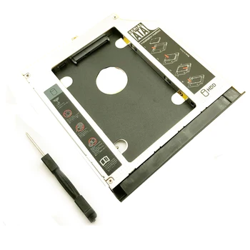 2 HD HDD SSD SATA Cieto Disku, Optisko Bay Caddy Lenovo THINKPAD E570 E570C E575 Skrūvju turētājs ar faceplate bezel durvis