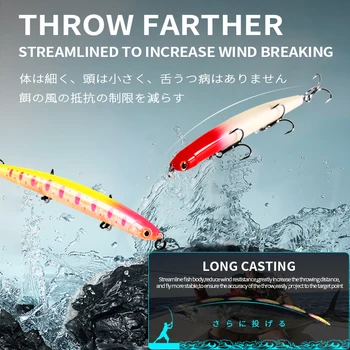 2017 Bearking makšķeres un Karstā modeli, jaunu zvejas lures grūti ēsmu platgalve 4mixed krāsām, zīmuli ēsmu 11cm 12g, grimst 1117