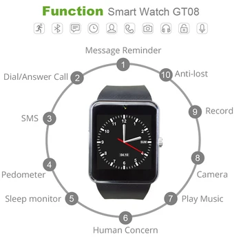 2019 Bluetooth Smart Skatīties Iphone Tālruni, Huawei, Samsung Xiaomi Android Atbalsta 2G SIM TF Karti Kameras Smartwatch PK X6 Z60