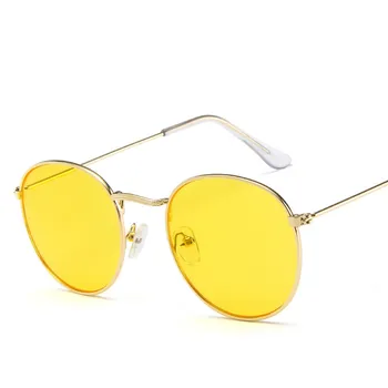 2019 Ovāls Classic Saulesbrilles Sieviešu/Vīriešu Zīmolu, Dizaineru, Vintage Brilles Street Beat Iepirkšanās Spogulis Oculos De Sol