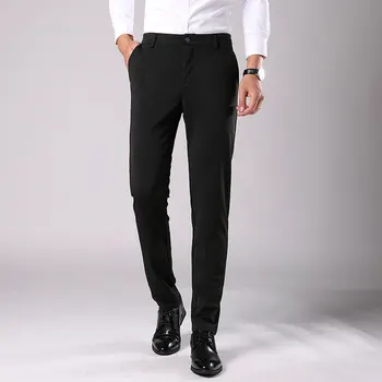 2020 Jaunu Vīriešu Uzvalku Bikses, Pavasara Rudens Modes Biznesa Gadījuma Uzvalku Bikses Vīriešu Elastīgs Taisni Formālās Bikses Plus Lieluma 28-38