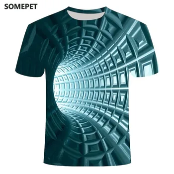 2020 jaunu 3D vortex T-krekls vīriešu vasaras 3D drukāšanas īsām piedurknēm top T-krekls gadījuma 3D T-krekls top Tee XXS-6XL 370