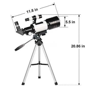 20mm Refraktoru Mount Teleskops Ar Statīvu Finder darbības Joma Atstarotājs Teleskops Ņūtona Kolimācijas Lāzeru Astronomisko Tālskati