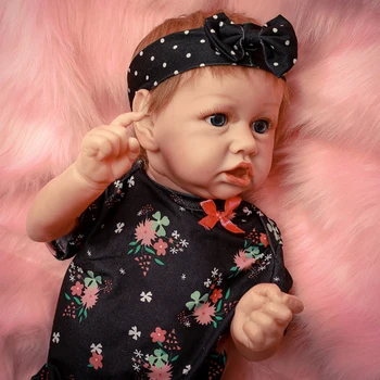 22 Collu Simulācijas Salds Atdzimšana Baby Lelle Ar Šķību Muti Spilgti Atdzimis Toddler Beibe Lelle Bērniem Pārsteigumu Dāvanas