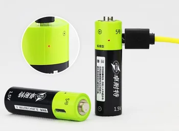 2GAB AA 1,5 v 1250mAh USB litija polimēra akumulators, bezvadu pele, mikrofons, toy camera litija akumulators 10365