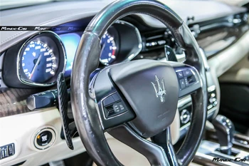 2GAB Oglekļa Šķiedras Automašīnas Stūres Rata Maiņu Bradāt Pārslēdzēju Paplašinājumu Maserati Ghibli. - 2020. gadam stils