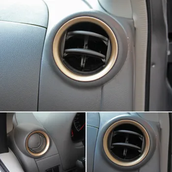 2gab Alumīnija sakausējuma Gaisa kondicionētājs AC Ventilācijas Izvads Vāku Ieliktņiem, Melns, piemērots Nissan Versa Almera Latio Micra K13 2011. - 2016. gada