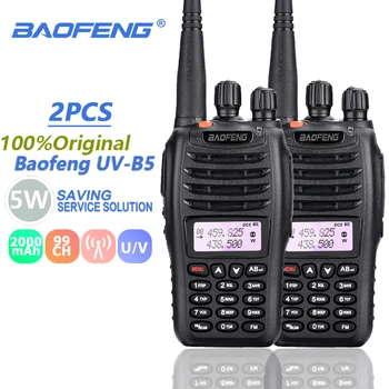 2gab Baofeng UV-B5 Walkie Talkie VHF 136-174MHz UHF 400-480MHz Raidītājs UV B5 HF Raiduztvērēju UVB5 Woki Toki Ham Radio Stacijas
