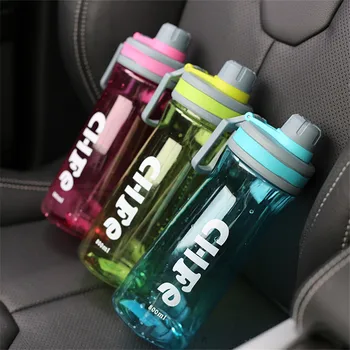 3 Candy Krāsas 1L Lielgabarīta Kosmosa Pudeles, Plastmasas 1000ml Liela Jauda, Sporta Pudeli Bez BPA