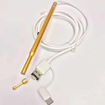 3 In 1 USB Endoskopu, Ausu Tīrīšana Atbalsta OTG Mobilo Endoskopu Kamera