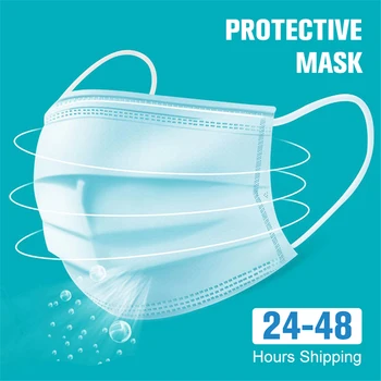 3 Laye Anti-Piesārņojuma Maska putekļu aizsardzības Maskas, Vienreizējās lietošanas Sejas Maskas Elastīgas Ausu Cilpas Izmantojamais Putekļu Filtrs Drošības Maska 6411