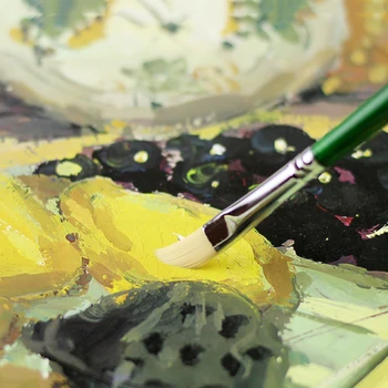3Pcs Slīpi Galvu Akvareļu Krāsas Otu Komplekts Neilona Matu Mākslas Plānas Krāsošanas Otas, Akrila Mākslas Eļļas Ota Āķis Līnijas