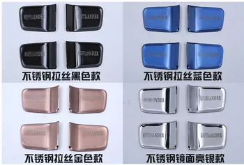 4 gabali / komplekts alumīnija sakausējuma interjera durvju rokturi bļodas vāku automašīnas salona piederumi Mitsubishi Outlander Automašīnu-stils
