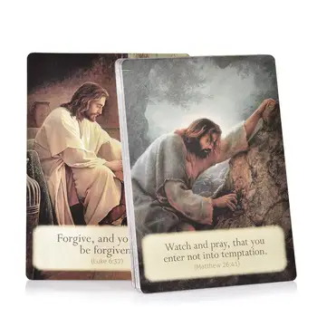 44Pcs Mīlošs Vārdus no Jēzus Tarot Kartes Oracle Spēles Karti Ģimenes Puses Spēlējot Kārtis angļu Tarot Spēles, Kārtis, galda Spēles PDF