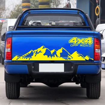 4X4 bezceļu Grafiskais Vinila Auto Uzlīmes un Uzlīmes Kalnu Grafikas Uzlīme Optiskā Par NAVARA Ford Pikaps Toyota 11126