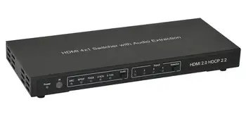 4×1 HDMI 4K2K Ātri Pārslēgties Ar Audio 4k60HZ/HDCP2.2