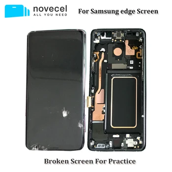 5gab Bojātu LCD Ekrāns ar Rāmi Assmebly Samsung Galaxy S8 S9 S10 S20 plus Piezīme 8 9 Stikla Rāmis, kas Atdala Trainning