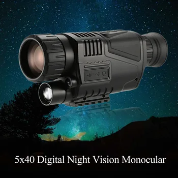 5x40 Multi-funkcionālo Digital Night Vision Monokulāri Teleskops ar Fotokameru, videokameru, video Kameru Funkcija, nakts redzamības darbības joma 8622