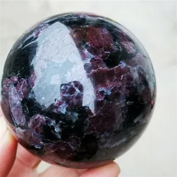 60-65mm Reti skaista granāts bumba kristāla bumbu, minerālu dziedinošo karstā