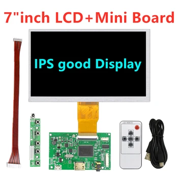 7 Collu 1024*600 Mini Ekrānu Matrix TFT LCD Monitors HDMI Mazo Vadītāja Valdes TTL Kontrolieris Ievadi Aveņu Pi Panelis