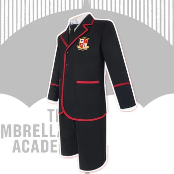 7PCS-Umbrella Academy Vienotu Hargreeves Cosplay Tērpu Halloween Karnevāls Ziemassvētku Puse, kas piemērots Vīriešiem, Sievietēm, Skolas Apģērbs 23207