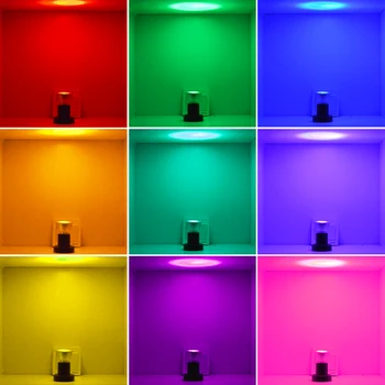 85-265V rgb 5W 24key krāsa mainās Spuldzes E27 LED Prožektoru gaismā 16 Krāsu Burvju brīvdienu Aptumšojami Skatuves Gaismas INFRASARKANO staru Tālvadības pults