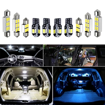8x Canbus Bez Kļūdām, LED salona Apgaismojuma Komplekts, Iepakojumā 2019 2020 Nissan 370Z Auto Piederumi Kartes Dome Bagāžnieka Licences Gaismas 8240