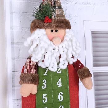 90*23cm Ziemassvētku Adventes Kalendārs Ziemassvētku Vecīti, Sniegavīru Ziemassvētki Jaunais Gads Countdown Piekārtiem Rotājumi Mājas Birojs Durvju Apdare