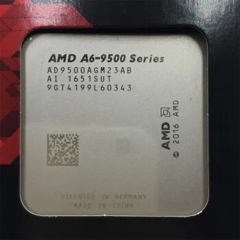 AMD A6-Series A6-9500 APU A6 9500 A6 9500B 3.5 GHz Dual-Core CPU Procesors 65W Ligzda AM4 JAUNAS