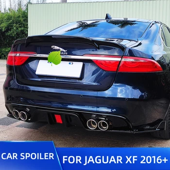 Aizmugures Bagāžnieka Vāks Auto Spoilers Ārējie Par Jaguar XF/XFL 2016 2017 2018 Sedans 4D ABS Plastmasas Ducktail Lūpu Spoilers Oglekļa Krāsu Glezna