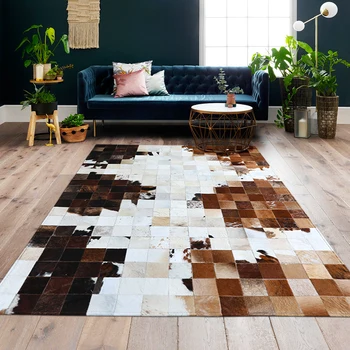 Amerikāņu stila pātagot raibs paklājs , liela izmēra īstu govs ādu, kažokādu paklājs, pleds dekoratīvās dzīvojamās istabas paklājs PĀRDOŠANAS 35288