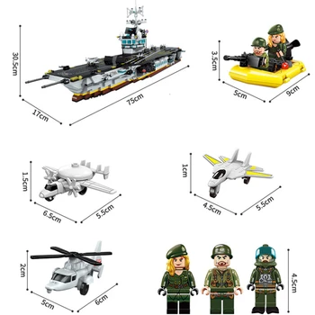 Apgaismo Celtniecības Bloku Militāro Kaujas Jūras Spēku Apache Raid 3 Skaitļi 280pcs Izglītības Ķieģeļi Rotaļlieta Puika Dāvanu