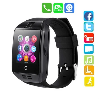 Atbalsta 2G GSM SIM Karti Smart Watch Audio Kameras Fitnesa Tracker Smartwatch Android, iOS Mobilo Telefonu Bluetooth Smart Pulksteņi 1900