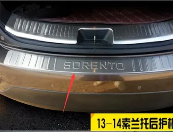 Augstas kvalitātes nerūsējošā tērauda aizmugures buferi, lai aizsargātu palodzes Car styling par 2013. -. gadā KIA Sorento 5dr Hečbeks