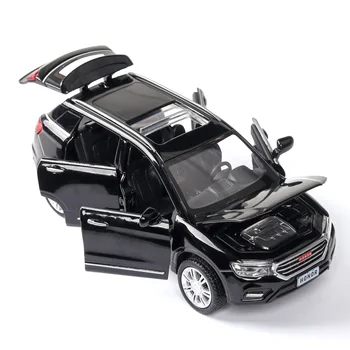 Augstas simulācijas 1:32 Automašīnas Modelis, kas SUV Haver H6 Lējumiem Rotaļu automobiļi Sakausējuma Modeli, Skaņu Un Gaismas Pull Atpakaļ Ritenis Bērniem