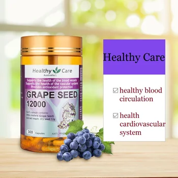 Austrālija Veselīgu Aprūpes Vīnogu Sēklām, 300 Kapsulas Sievietes Skaistumu Kolagēna Antioksidantu Vitamīnu C Ādas Veselību, Mazināt Kāju Vēnu Pietūkums