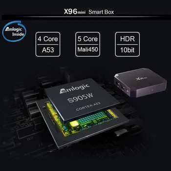 Autentisks X96mini Neo pro 2 Smart tv box Android 9.0 s905w Četrkodolu 2G 16.G full HD Media Player Neo pro x96 mini Set Top Box