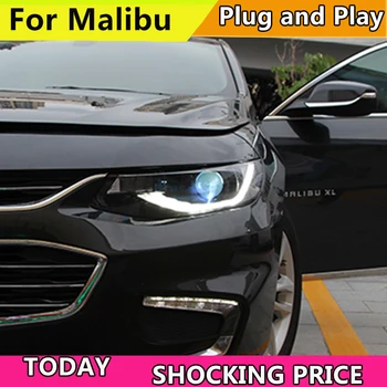Auto Lukturu Par Lukturis Par Chevrolet Malibu XL LED Lukturu 2017 2018 dienas gaitas lukturi H7 Xenon Lukturi Plug And Play Dizaina LED Galvas Gaismas