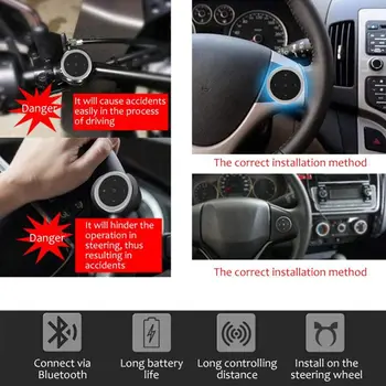 Automašīnas Mobilā Tālruņa Multivides Bluetooth Multifunkcionāla Stūre Tālvadības Pults 805
