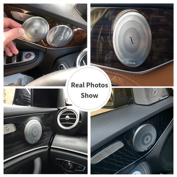 Automašīnu Durvju Audio Skaļrunis Vāciņš Melns Ielīmi, Mercedes-Benz, W205 W213 Piederumi GLC/ML350 400/GLS/ E/C Klase-17
