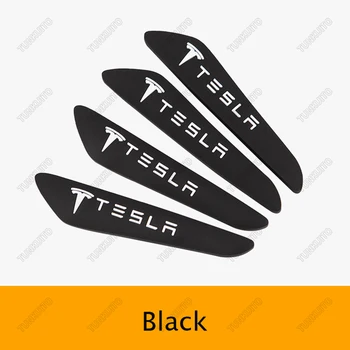 Automašīnu Durvju Bufera Aizsargs PVC Par Tesla Model 3/S/X Piederumi Durvju Aizsargs Aizsardzības Modelis 3 4 Gabali / Komplekts