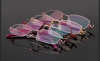 BCLEAR Sieviešu ultra-viegls, titāna rāmis brilles tuvredzība rāmji, brilles, optikas rāmis modes pusi rāmi D81491 22722