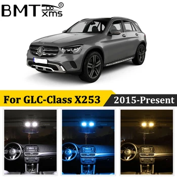 BMTxms 13Pcs Auto LED Interjera Dome Gaismas Canbus Nav Kļūdas Par Mercedes Benz GLC klases X253 C253 GLC250 GLC300 GLC350 AMG
