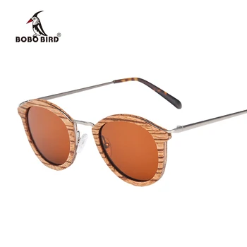 BOBO PUTNU Polarizētās Saulesbrilles, Vīriešu Vintage Koka, Saules Brilles Retro Sieviešu Brilles UV400 Gafas de sol AG028 15371