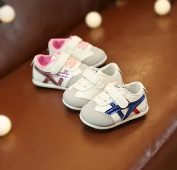 Baby meitenes zēni Gadījuma Toddler Kurpes, sporta apavi raibs zilā, rozā 15-19 0-2years TX09 21531